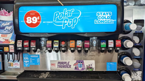 Mtn Dew 'Purple Thunder' Circle K Cling